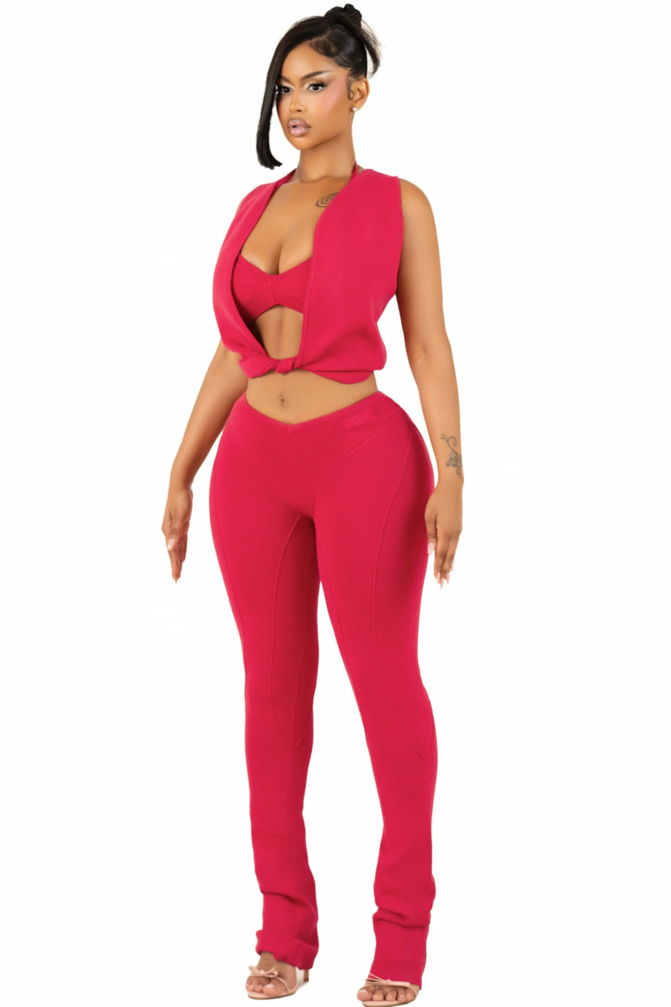 MILA PLUNGE KNOT TOP - Image 3