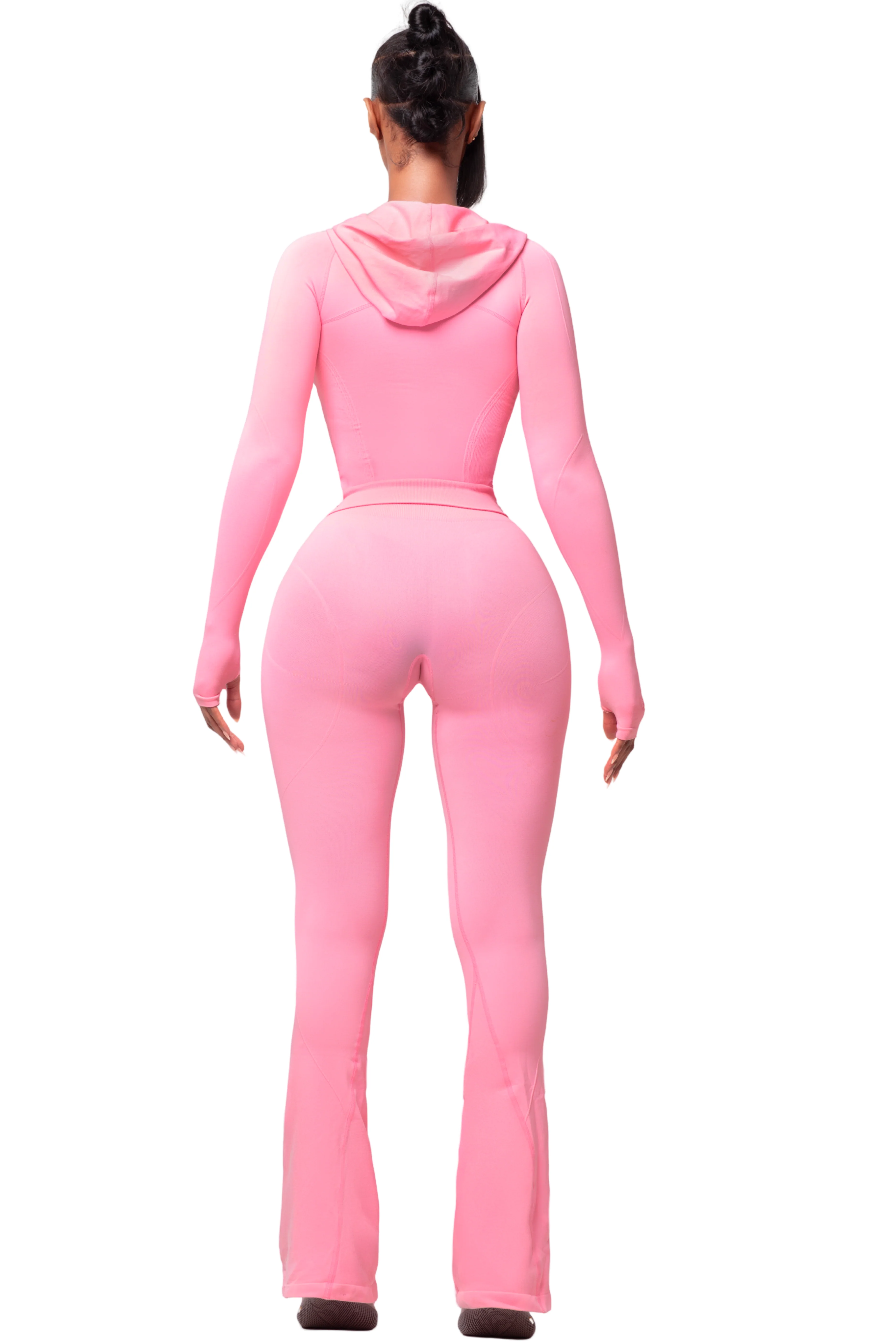 SCULPT BLUSH HOODED ZIP UP - Image 3