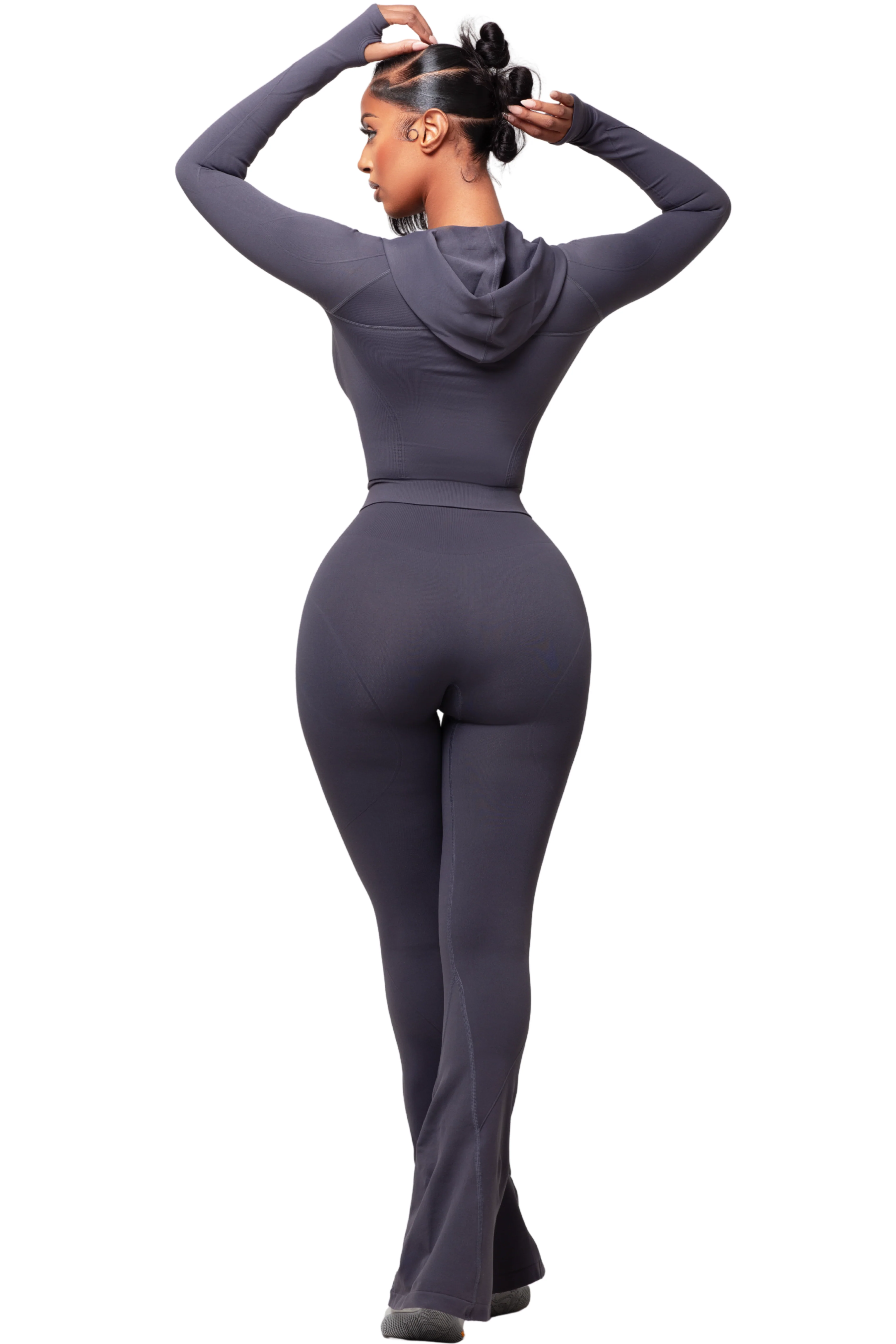SCULPT KHROME HOODED ZIP UP - Image 3
