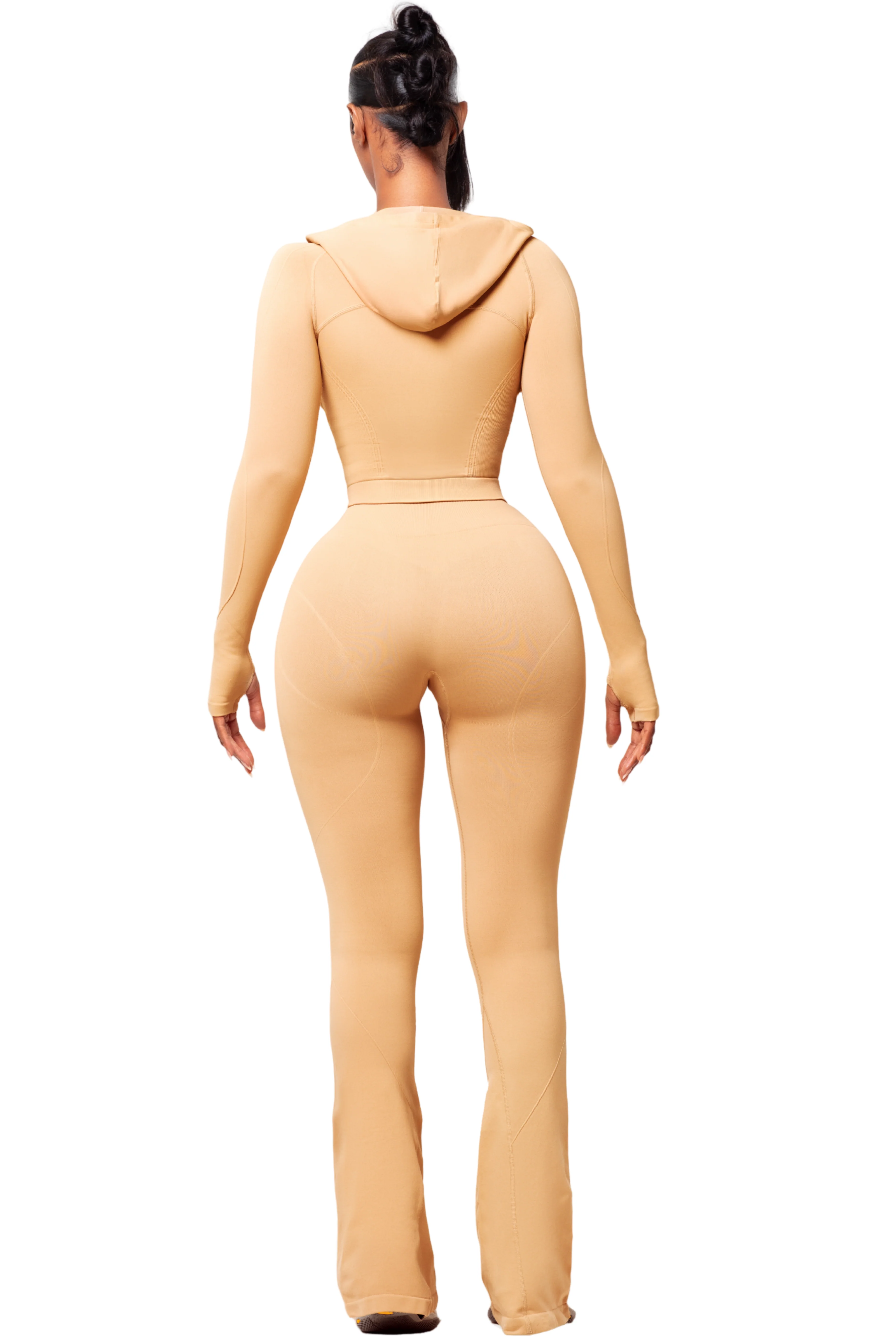 SCULPT LATTE HOODED ZIP UP - Image 3