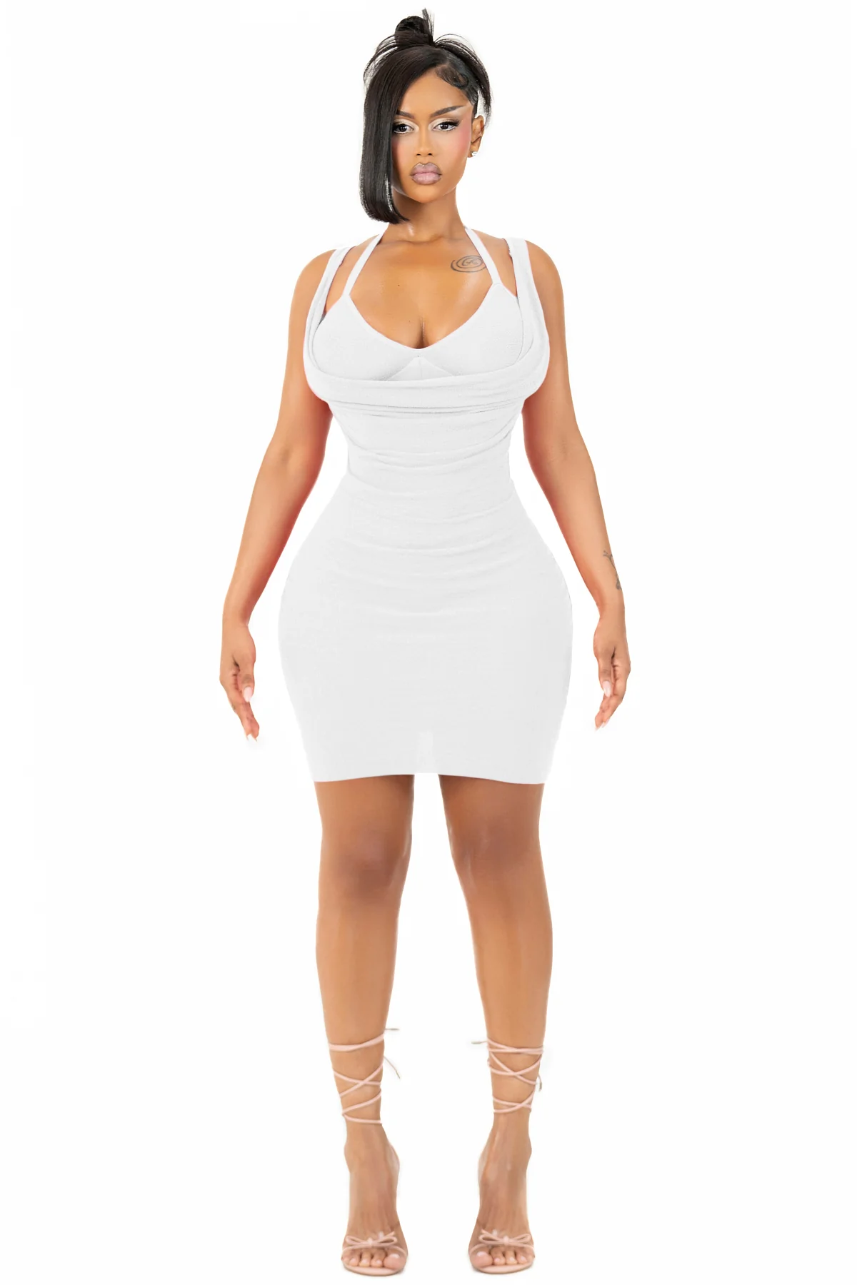 SICILY BLANCO MINI DRESS - Image 4