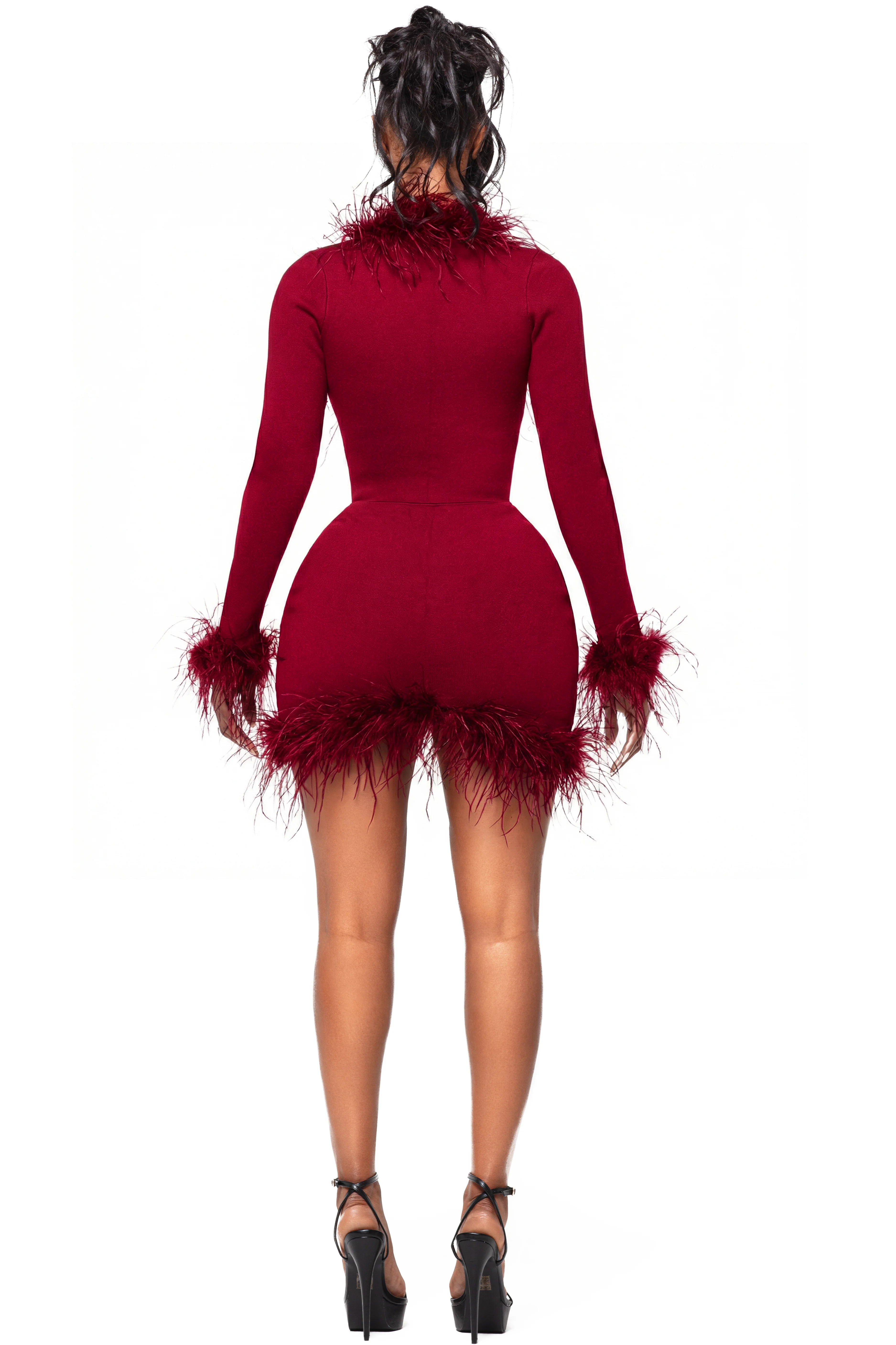 ZARI CHERI OSTRICH MOON SKIRT - Image 3